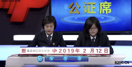 第2019036期福彩3D开奖现场截图图片