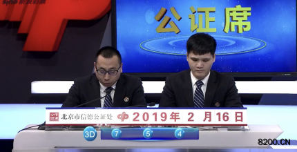 第2019040期福彩3D开奖现场截图图片