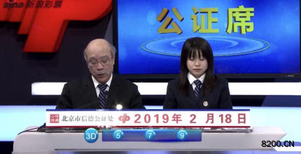 第2019042期福彩3D开奖现场截图图片