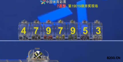 第2019019期七星彩开奖现场截图图片