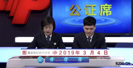 第2019056期福彩3D开奖现场截图图片