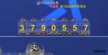 第2019026期七星彩开奖现场截图图片