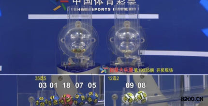第2019035期大乐透开奖现场截图图片