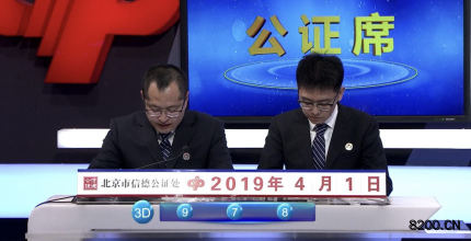 第2019084期福彩3D开奖现场截图图片