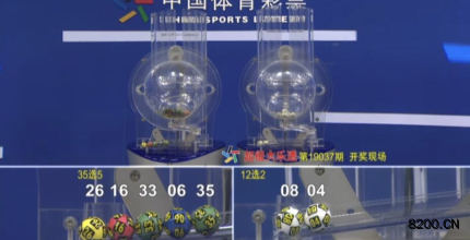 第2019037期大乐透开奖现场截图图片