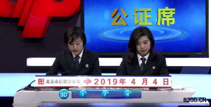 第2019087期福彩3D开奖现场截图图片