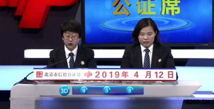 第2019095期福彩3D开奖现场截图图片