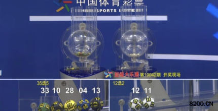 第2019042期大乐透开奖现场截图图片