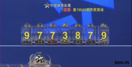 第2019045期七星彩开奖现场截图图片