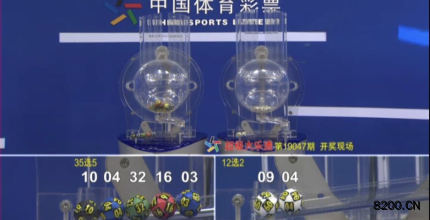第2019047期大乐透开奖现场截图图片