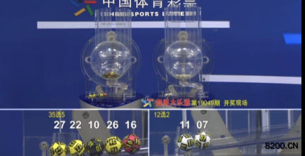 第2019049期大乐透开奖现场截图图片