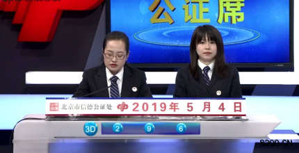 第2019117期福彩3D开奖现场截图图片