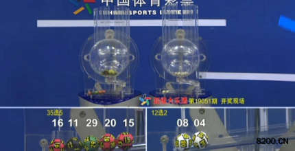 第2019051期大乐透开奖现场截图图片
