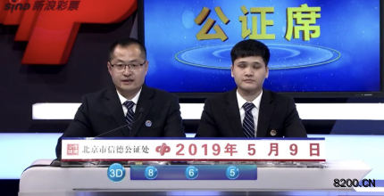 第2019122期福彩3D开奖现场截图图片