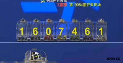 第2019054期七星彩开奖现场截图图片