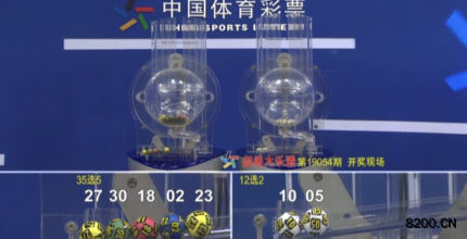 第2019054期大乐透开奖现场截图图片