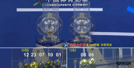第2019056期大乐透开奖现场截图图片