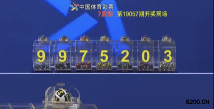第2019057期七星彩开奖现场截图图片