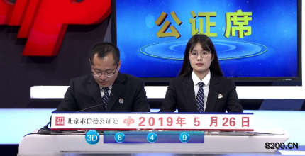第2019139期福彩3D开奖现场截图图片