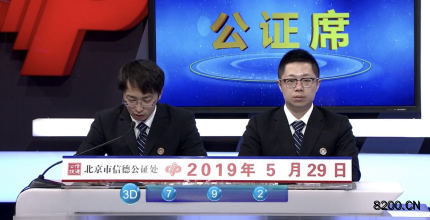 第2019142期福彩3D开奖现场截图图片
