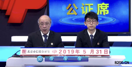 第2019144期福彩3D开奖现场截图图片