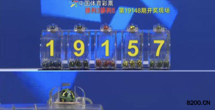 第2019148期排列3开奖现场截图图片