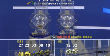 第2019065期大乐透开奖现场截图图片