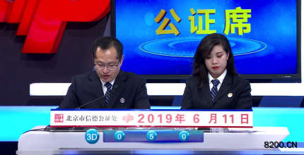 第2019155期福彩3D开奖现场截图图片