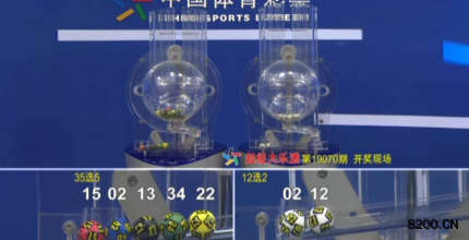 第2019070期大乐透开奖现场截图图片