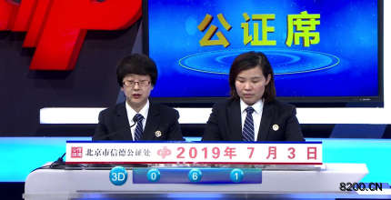 第2019177期福彩3D开奖现场截图图片