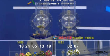 第2019080期大乐透开奖现场截图图片