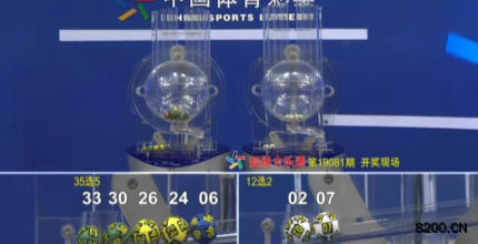 第2019081期大乐透开奖现场截图图片