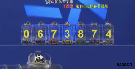 第2019082期七星彩开奖现场截图图片