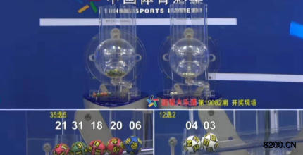 第2019082期大乐透开奖现场截图图片