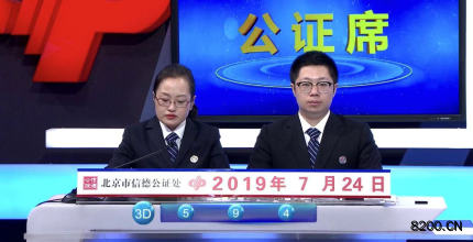 第2019198期福彩3D开奖现场截图图片