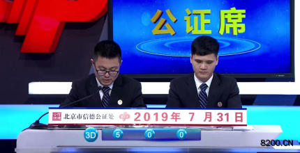 第2019205期福彩3D开奖现场截图图片