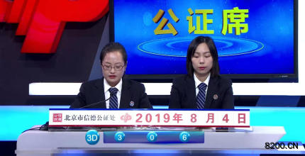 第2019209期福彩3D开奖现场截图图片