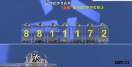 第2019092期七星彩开奖现场截图图片
