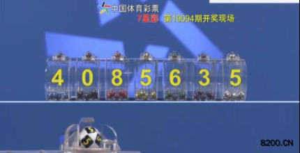 第2019094期七星彩开奖现场截图图片