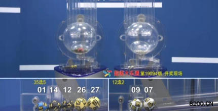 第2019094期大乐透开奖现场截图图片
