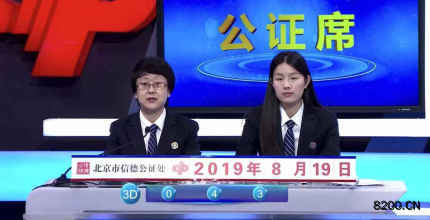 第2019224期福彩3D开奖现场截图图片