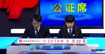 第2019227期福彩3D开奖现场截图图片