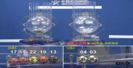 第2019098期大乐透开奖现场截图图片