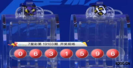 第2019103期七星彩开奖现场截图图片