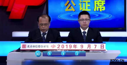 第2019243期福彩3D开奖现场截图图片
