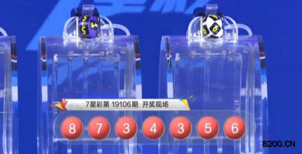 第2019106期七星彩开奖现场截图图片