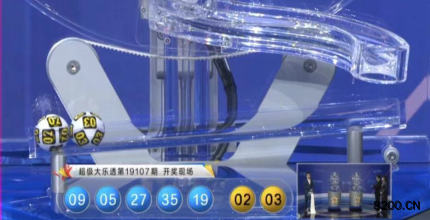 第2019107期大乐透开奖现场截图图片