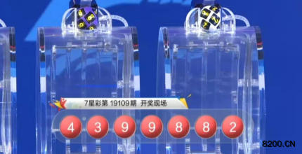 第2019109期七星彩开奖现场截图图片
