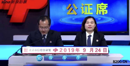 第2019260期福彩3D开奖现场截图图片