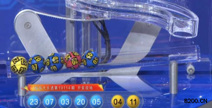 第2019114期大乐透开奖现场截图图片